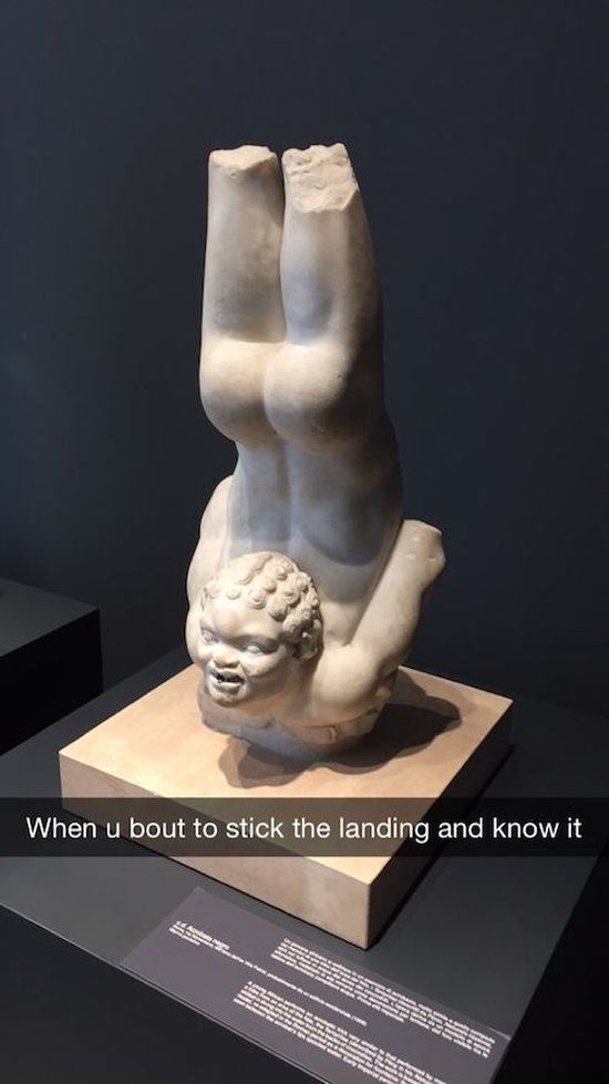 Hilarious Snapchats That Make Historic Art So Much Better