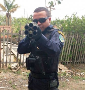 Police In Brazil Seize A Twelve Gauge Six Barrel Shotgun