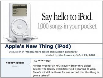 This Is How People Reacted To The Announcement Of The iPod In 2001