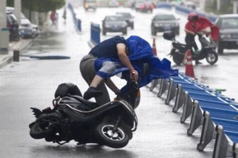 Typhoon in Shanghai 