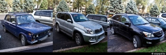 What cars have students in Kazakhstan