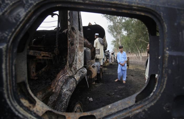 NATO Oil Tanker Exploded In Pakistan 