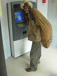 People at ATM