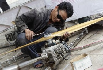 Chinese Farmer Creates Homemade Flying Saucer 