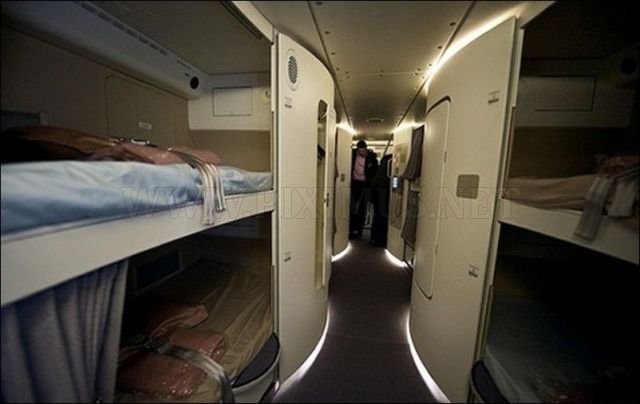 Airplane With Cozy Beds