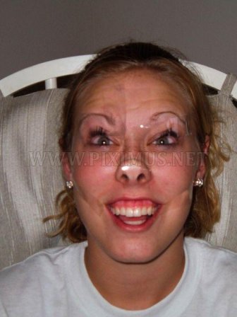 Funny Tape Face Photos