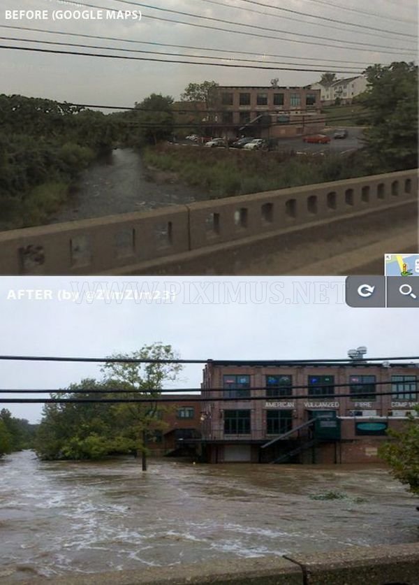 Before & After Hurricane Irene 