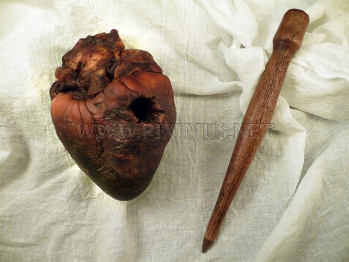 Mummified Vampire Heart is for Sale on Ebay