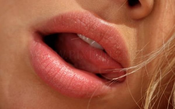 Beautiful Woman Lips and Eyes