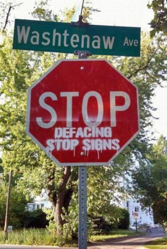Hilarious Sign Defacement 