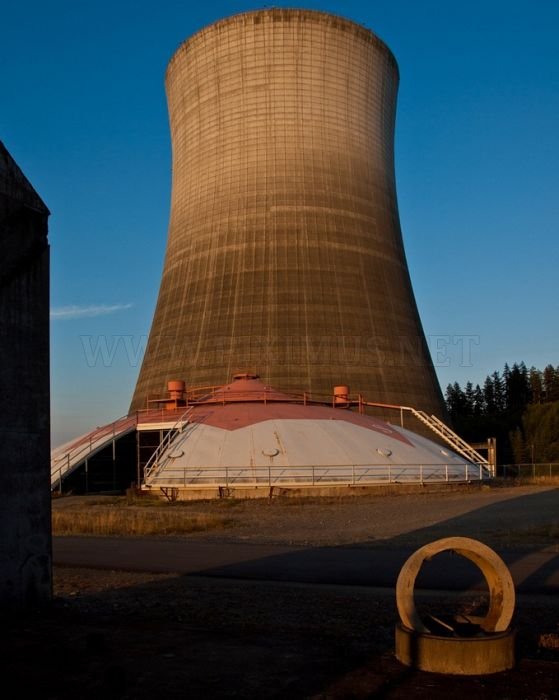 Abandoned Satsop Washington Nuclear Plant in Tacoma 