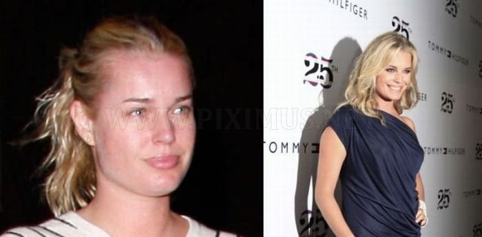 Celebrities Before and After Makeup 