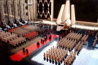 Arrival of the Emperor in Lego 