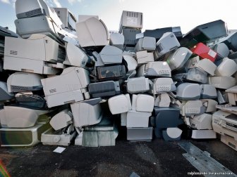 Graveyard for old technics in Japan