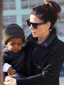 Sandra Bullock And Her Unsmiling Adopted Son