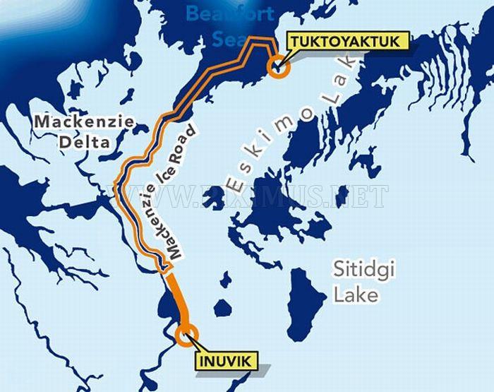 The Ice Road to Tuktoyaktuk