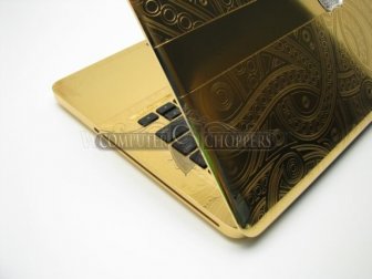 24kt Gold & Diamonds Graphic-Plated Macbook Pro 