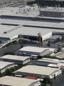 Honda factory in Thailand were flooded