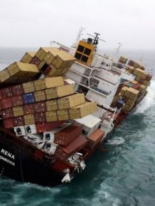 Container Ship Ran Aground