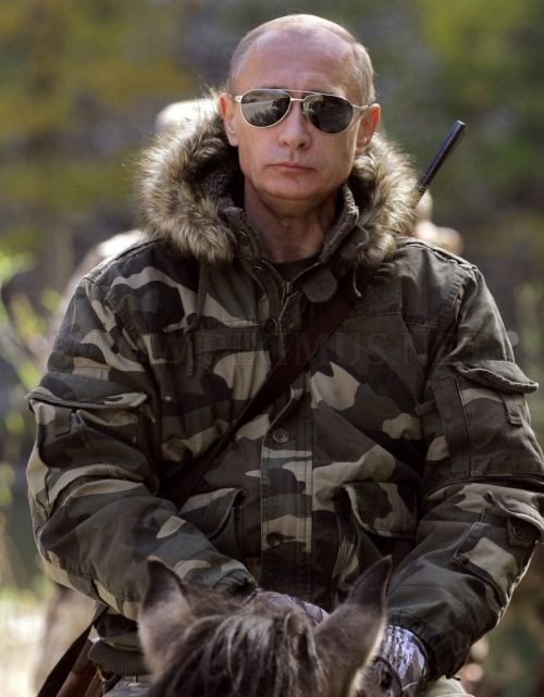 Vladimir Putin in action
