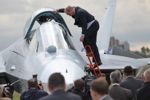 Vladimir Putin in action