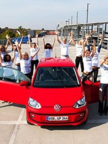 Volkswagen up! carrying 16 passengers