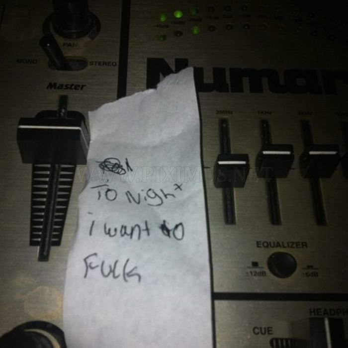 Notes & Signs Found Around the DJ Booth 