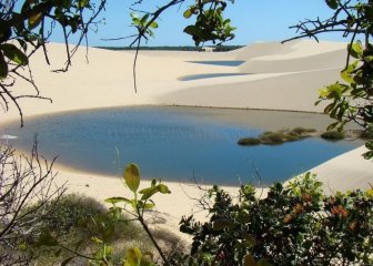 Beautiful White Sand Dunes in Brazil