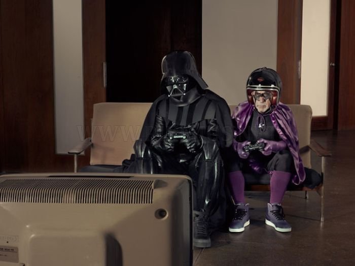 Dark Superhero Grandpa Befriends Darth Vader 
