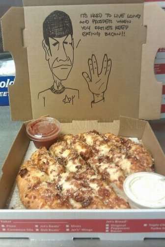 Pizza Box Drawings 