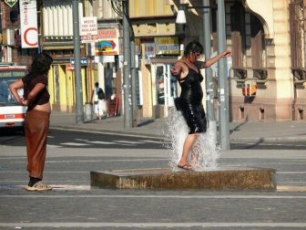 Two Drunk Women on a Hot Day 