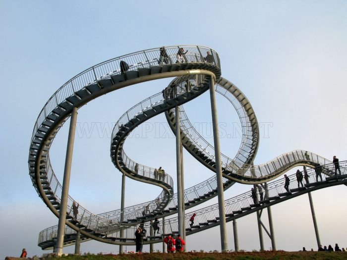 Tiger and Turtle Magic Mountain. The Walkable Rollercoaster 