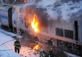 Amtrak Train Fire