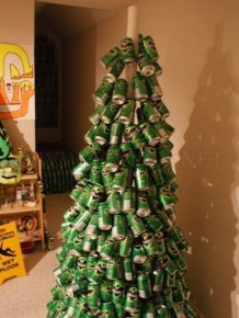 Empty Can Christmas Tree