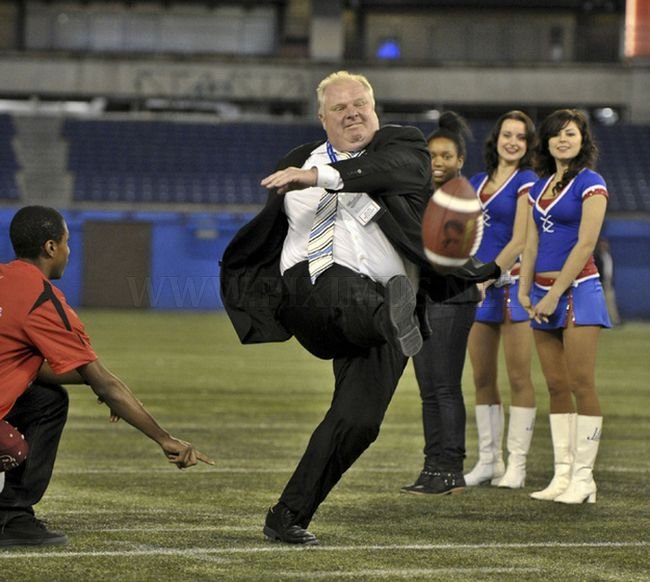 The Best Toronto Mayor Kicking A Football Meme 