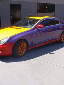 Multi-colored Mercedes-Benz CLS 550