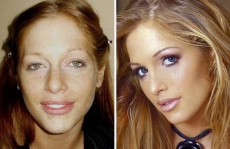 Girls With and Without Makeup 