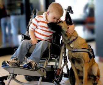 Lucas Hembree and his dog Juno 