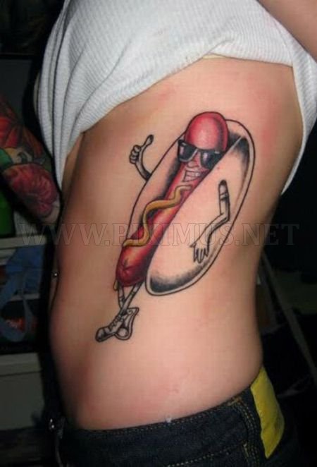 Funny Hot Dog Tattoos
