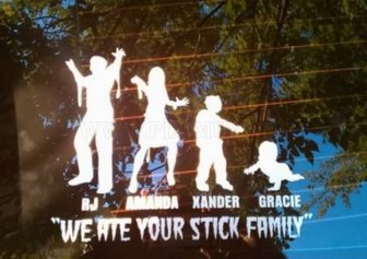 Funny Family Car Stickers 