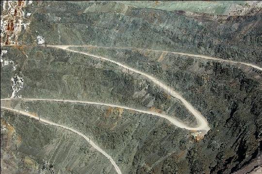 The 500 Meters Deep Open Copper-Zinc Mine in Russia