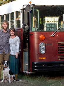 Living in a 300-square-foot Bus  