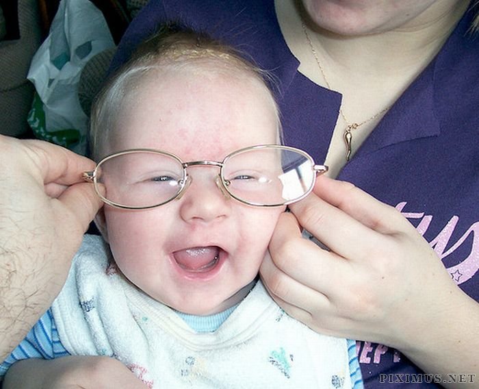 Babies Wearing Glasses 