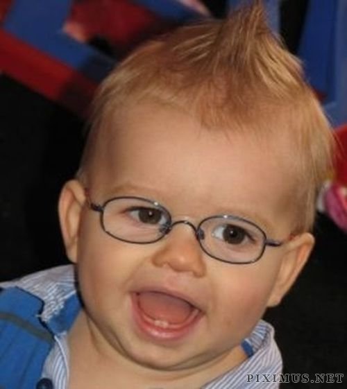 Babies Wearing Glasses 