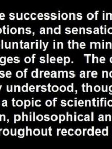 Facts About Dreams 