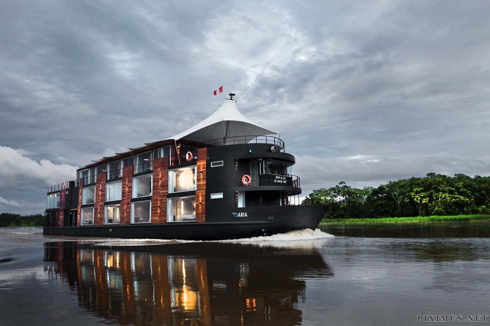 Floating five-star hotel in the Amazon