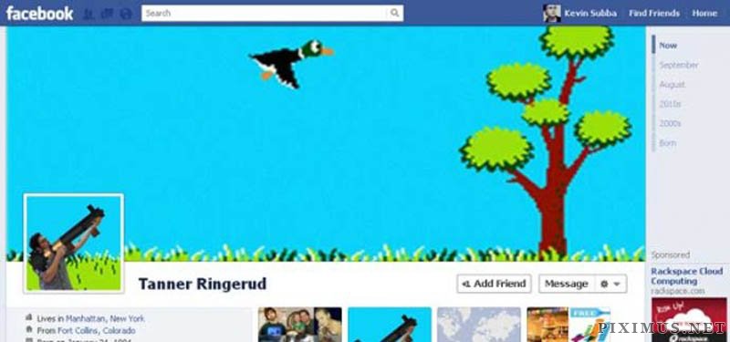 Fun and creative designs for Facebook Timeline