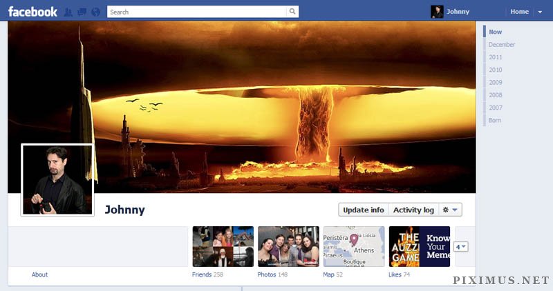 Fun and creative designs for Facebook Timeline