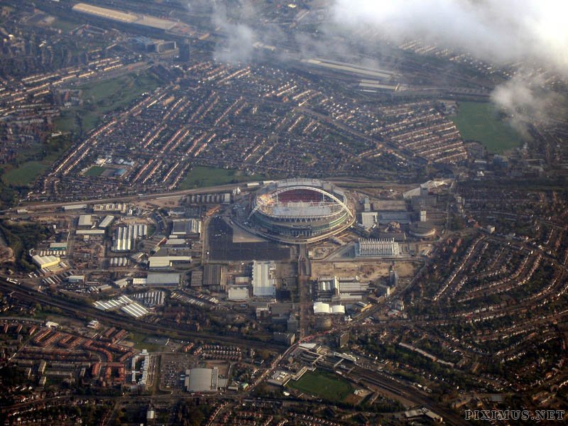 Stadium from bird's eye view