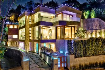 A three-storey mansion in Los Angeles